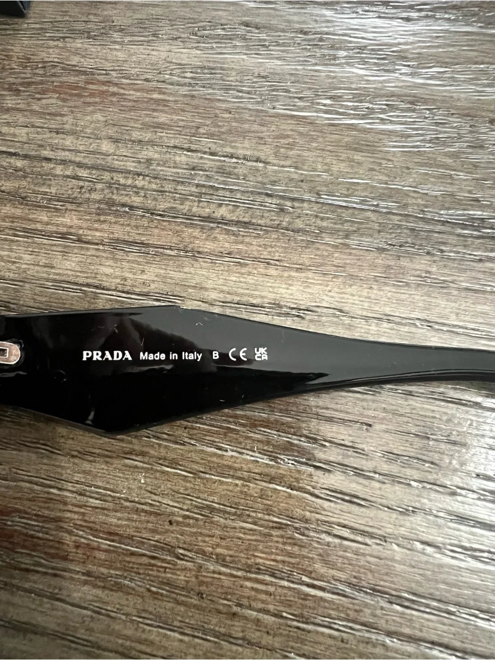 Prada Black Rectangular Men’s Sunglasses with Prada Case